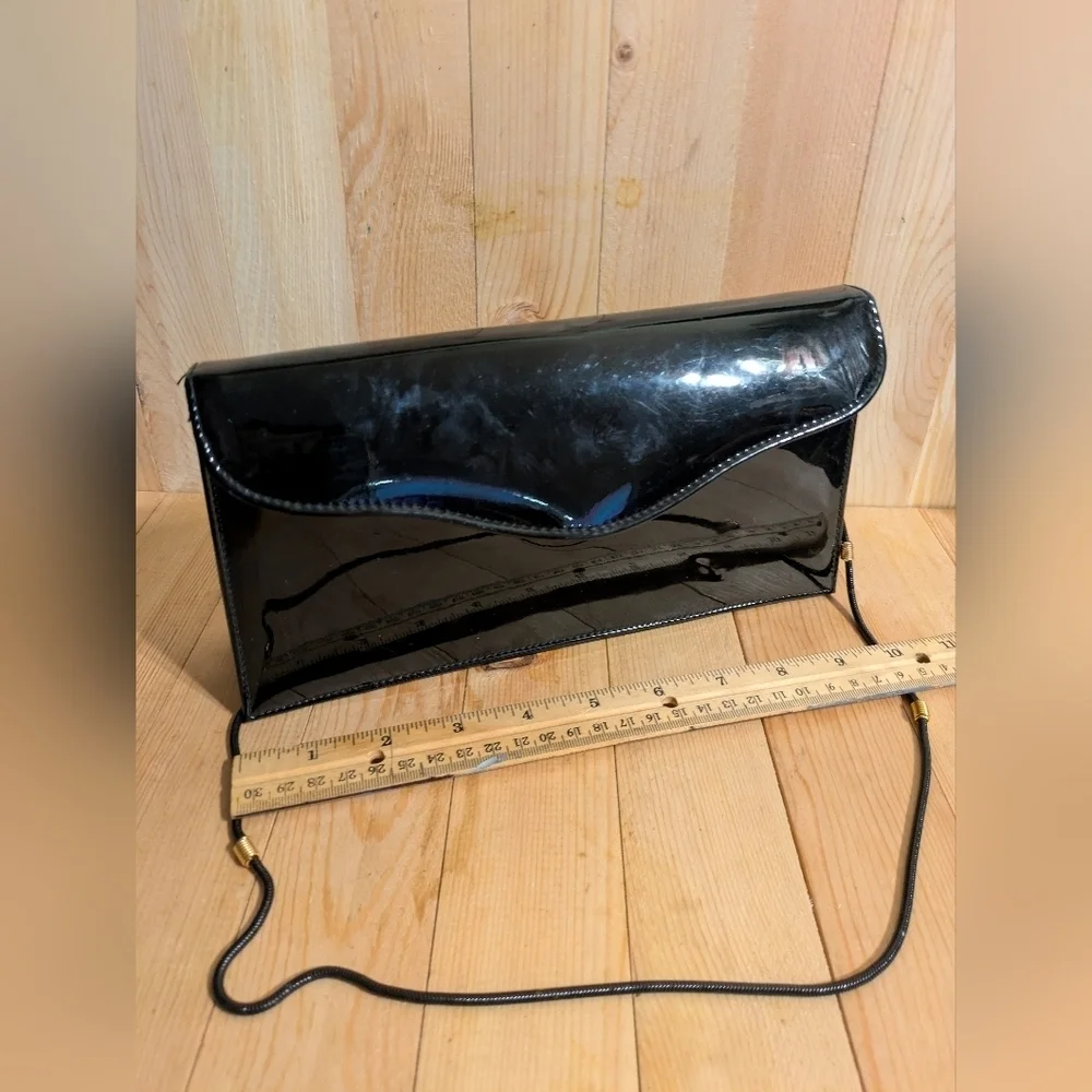 Elegant Black Clutch Bag Vintage